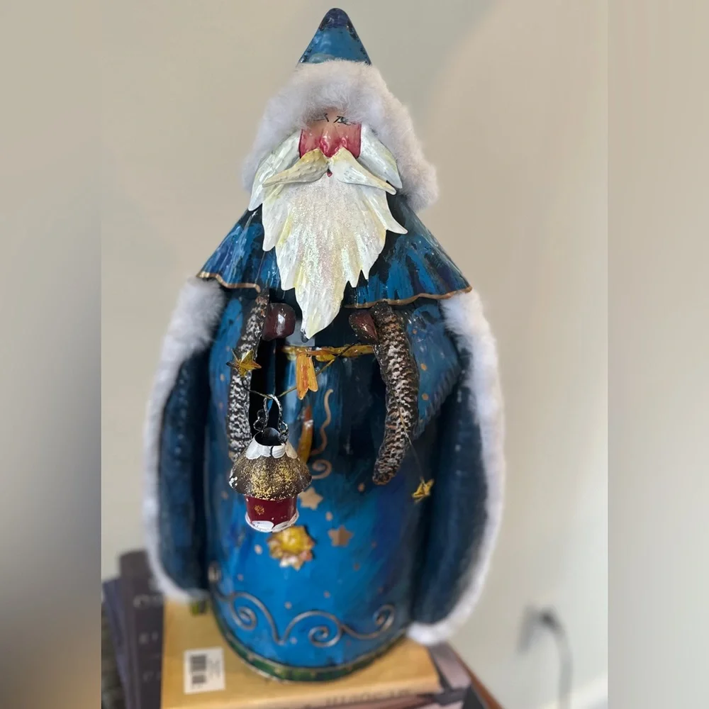 Metal Folksy Father Christmas - Picture 1 of 4